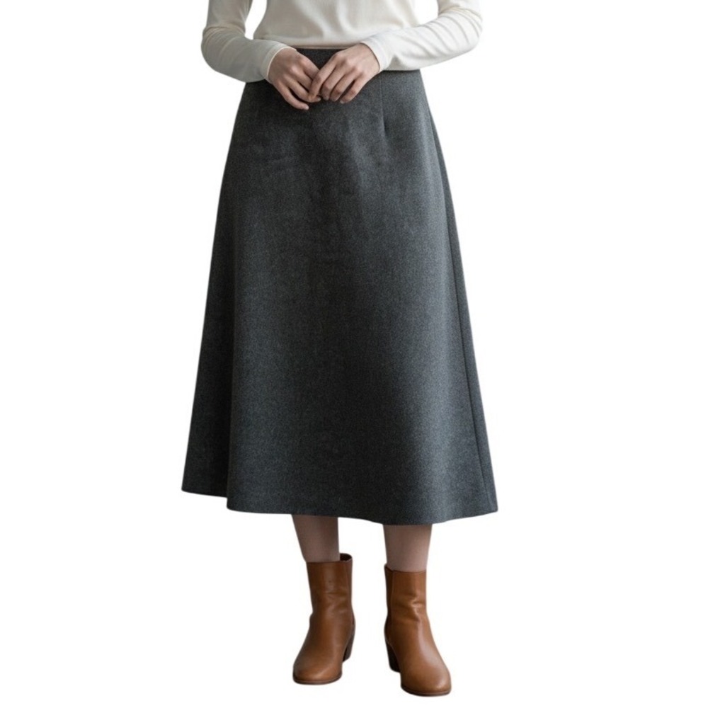 Gap Vintage Wool Blend Stretch Skirt